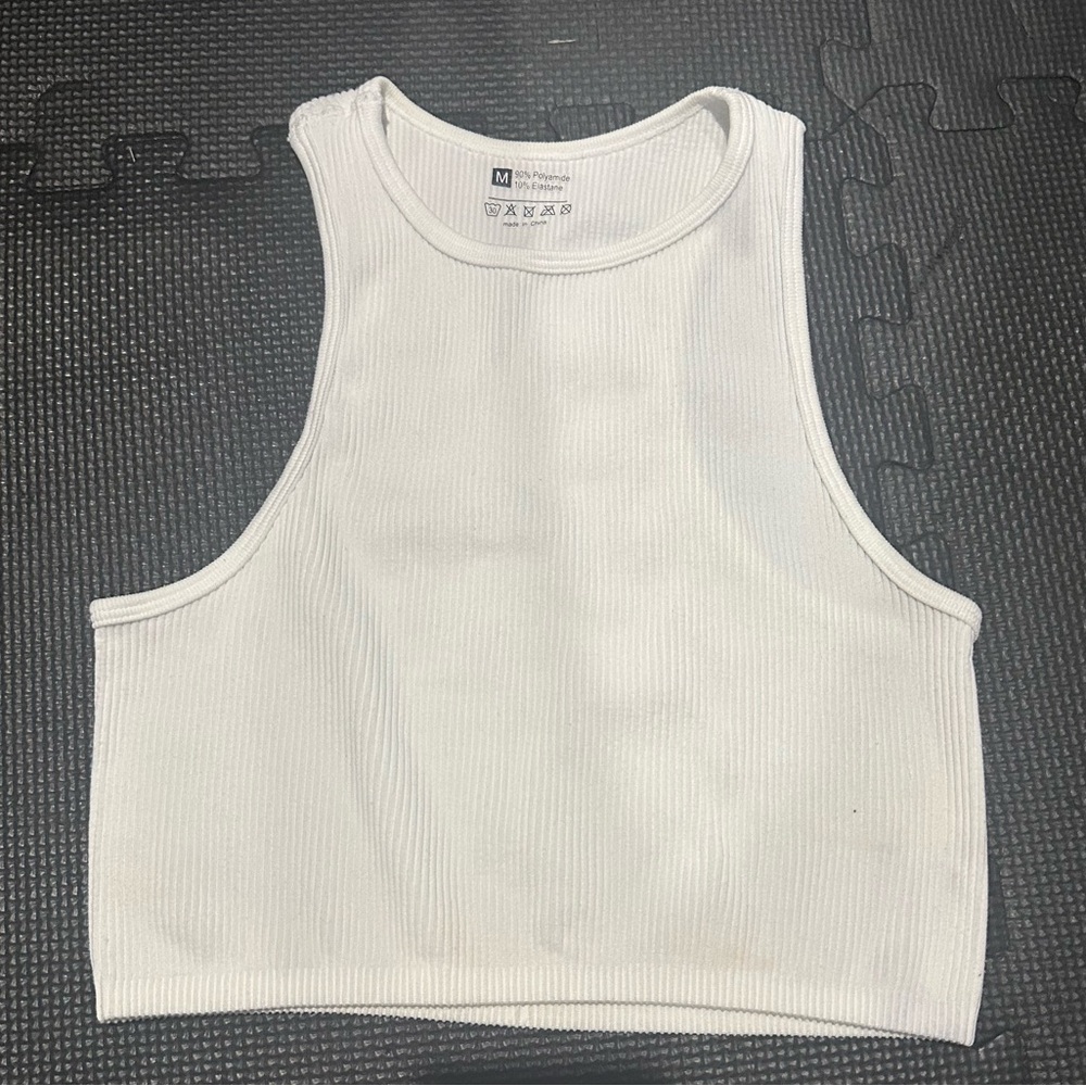 Classic White Sleeveless Top